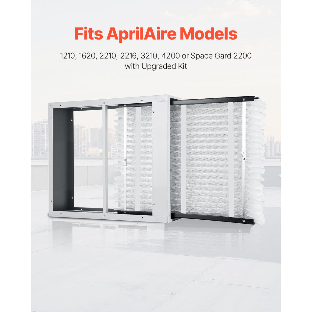 MERV 11 Electrostatic Pleated Air Filters 4-Pack for HVAC Furnace - White
