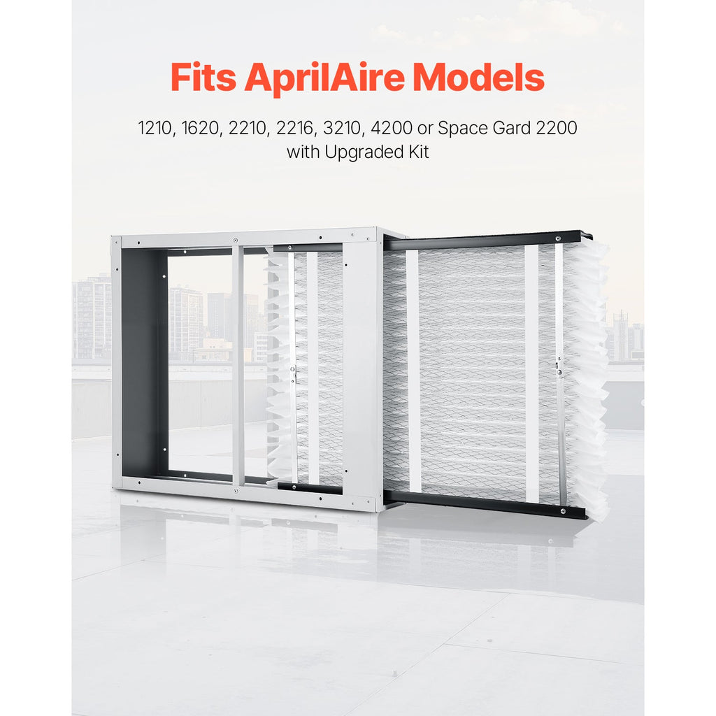 MERV 13 Electrostatic Pleated HVAC Furnace Filter 4-Pack with High Efficiency - White