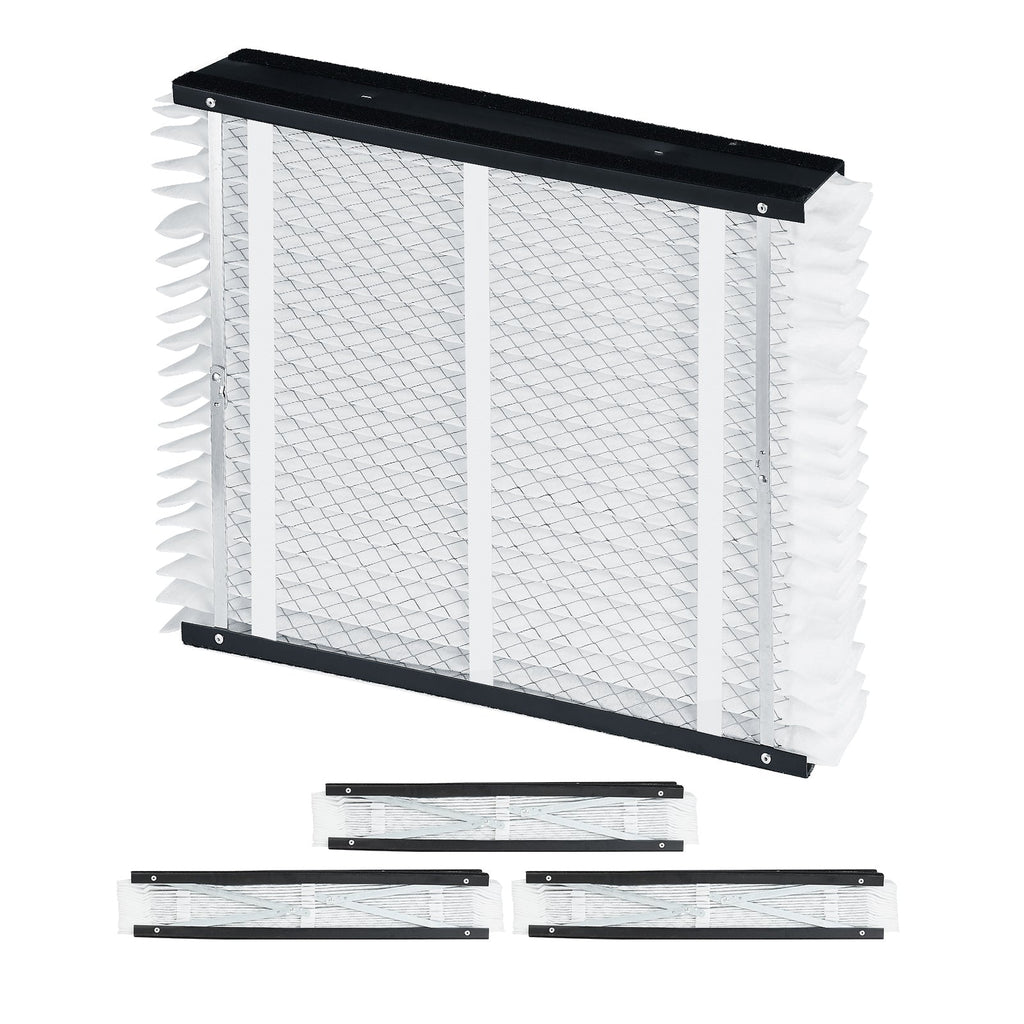 MERV 13 Electrostatic Pleated HVAC Furnace Filter 4-Pack with High Efficiency - White