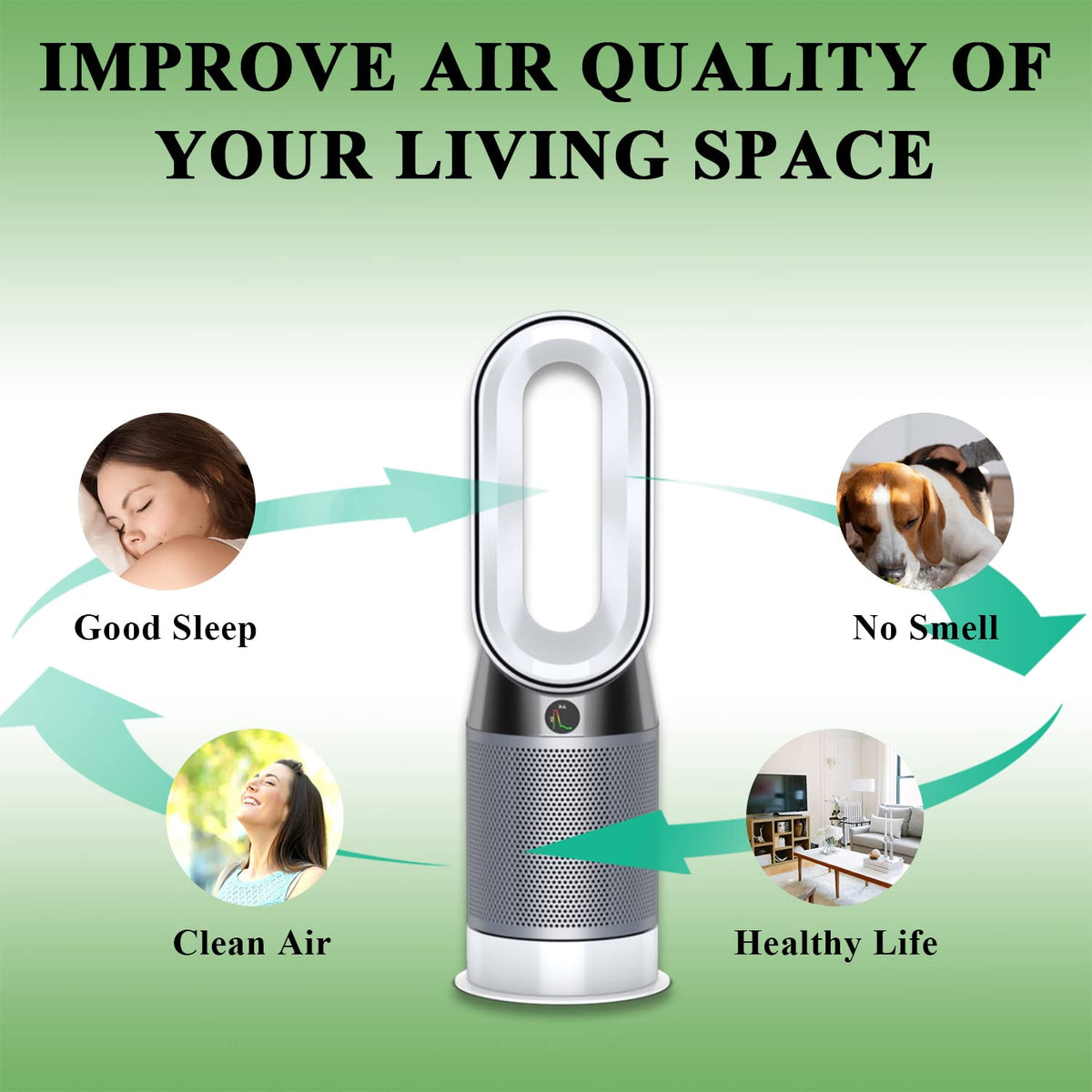 Replacement Filter for DP01 DP02 Desk Air Purifier, Part 968125-03