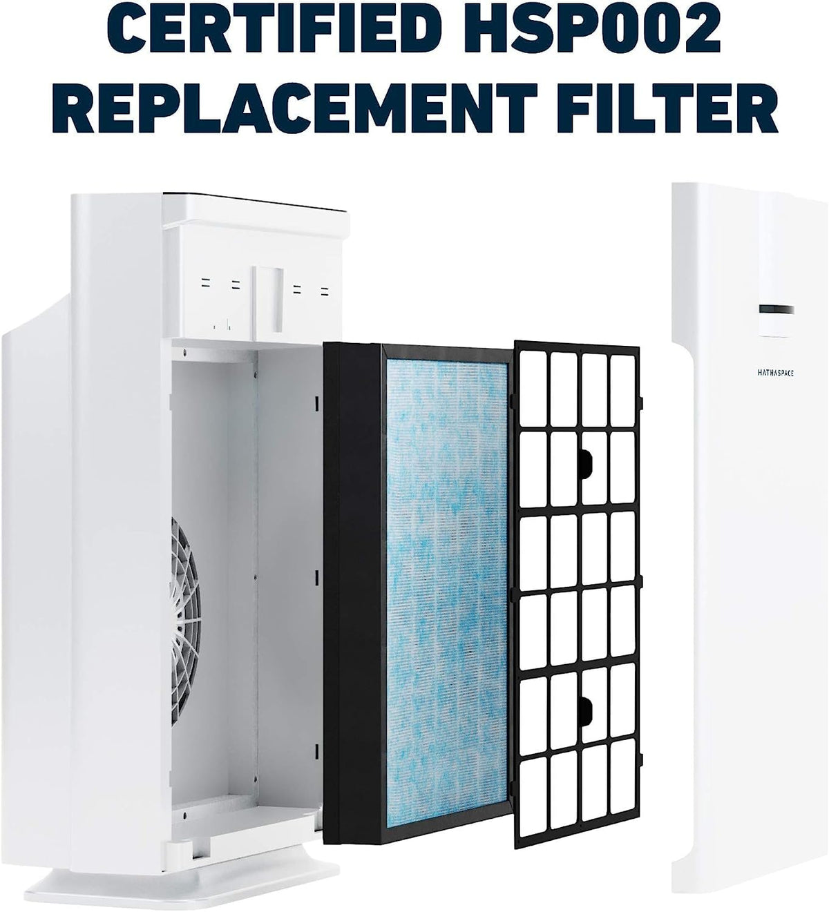 HEPA Replacement Filter for HSP002 Smart Air Purifier, 1 Filter