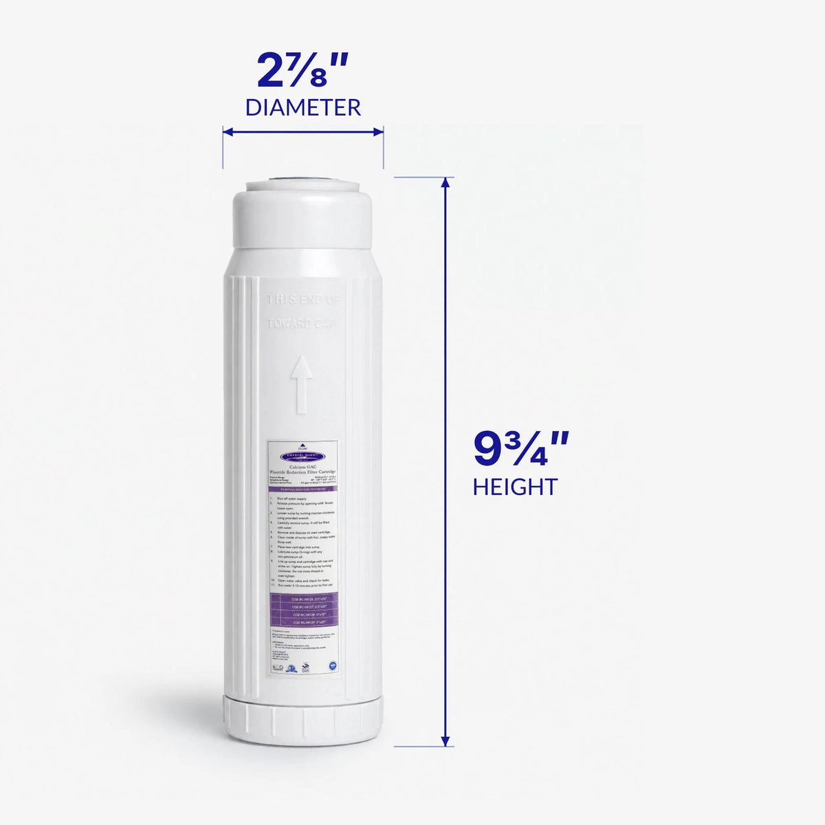 Calcium GAC Fluoride Reduction Filter Cartridge