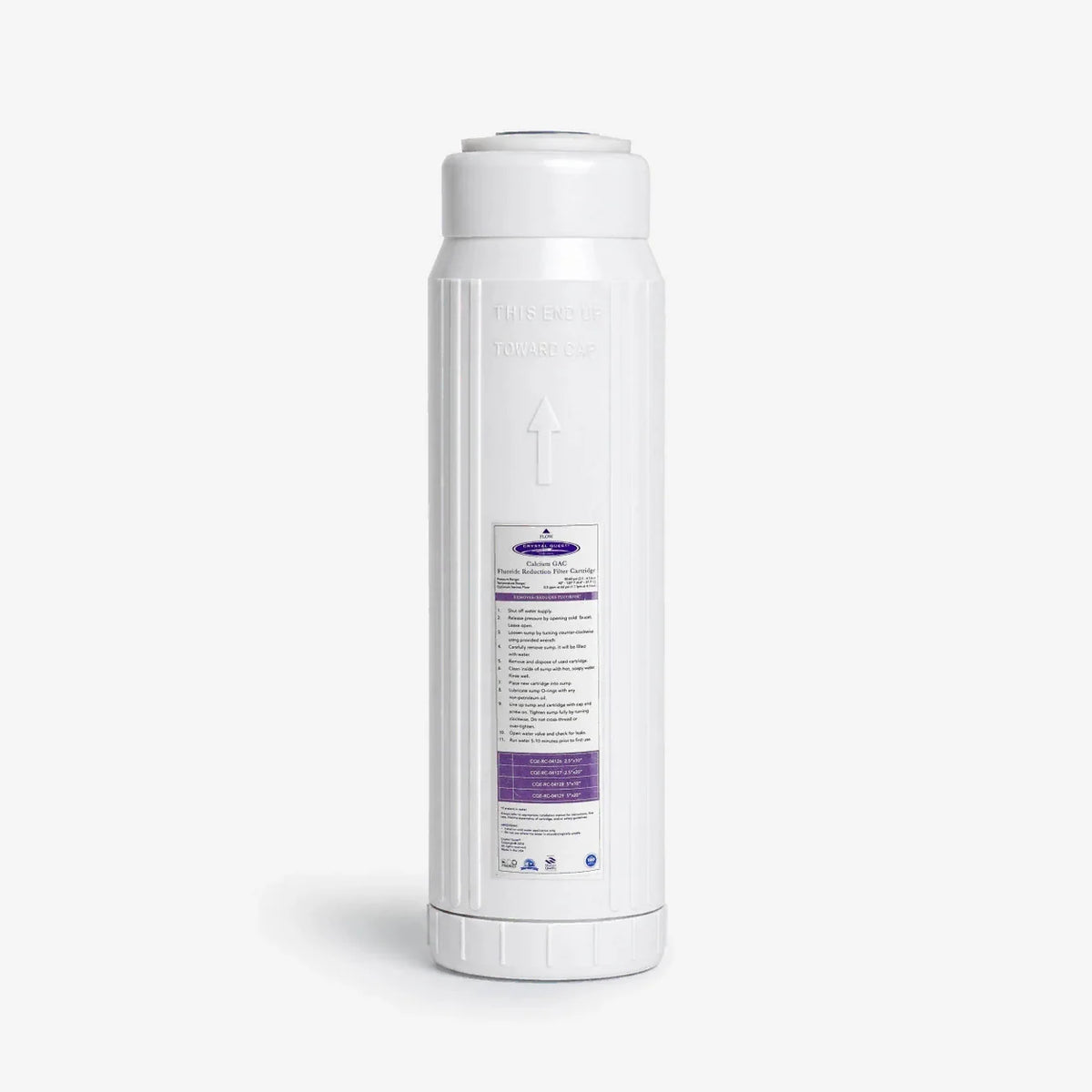 Calcium GAC Fluoride Reduction Filter Cartridge